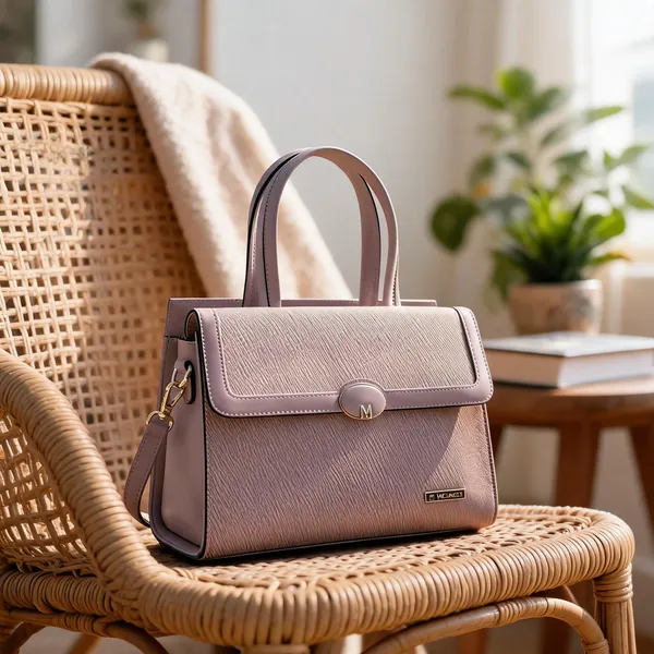 Pink_Premium_Pu_Leather_Hand_Bag_For_Women