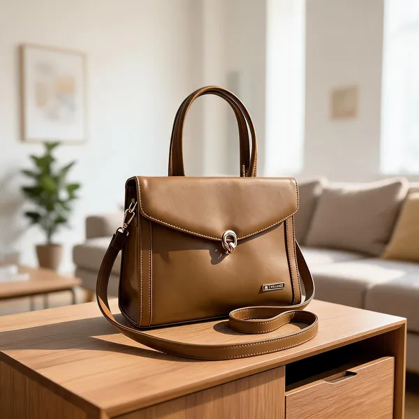 Brown_Premium_Pu_Leather_Hand_Bag_For_Women