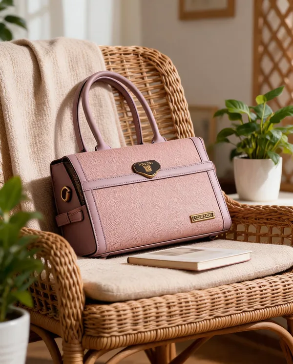 Pink_Premium_Pu_Leather_Hand_Bag_For_Women