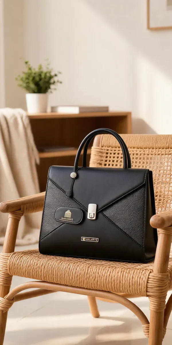 Black_Premium_Pu_Leather_Hand_Bag_For_Women