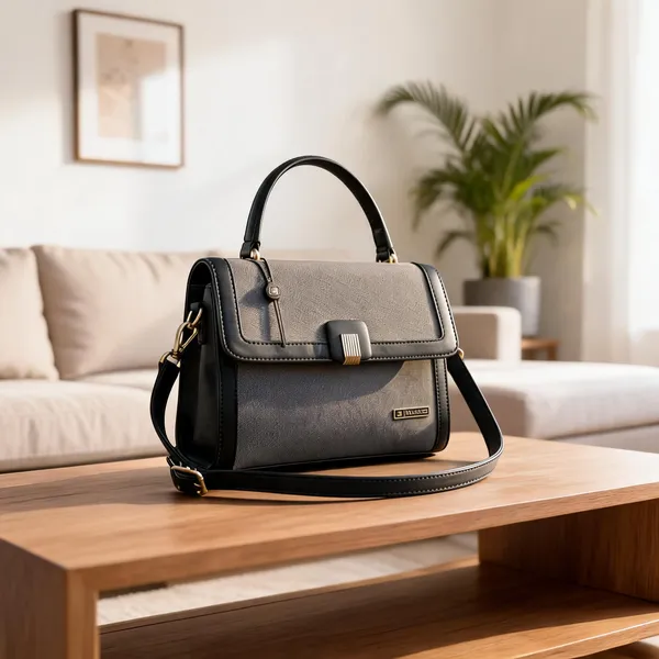 Black_Premium_Pu_Leather_Hand_Bag_For_Women