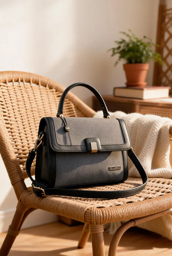Black_Premium_Pu_Leather_Hand_Bag_For_Women
