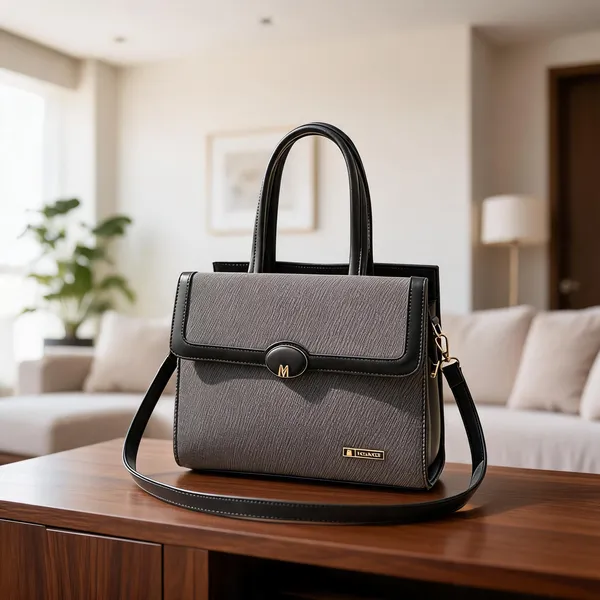 Black_Premium_Pu_Leather_Hand_Bag_For_Women