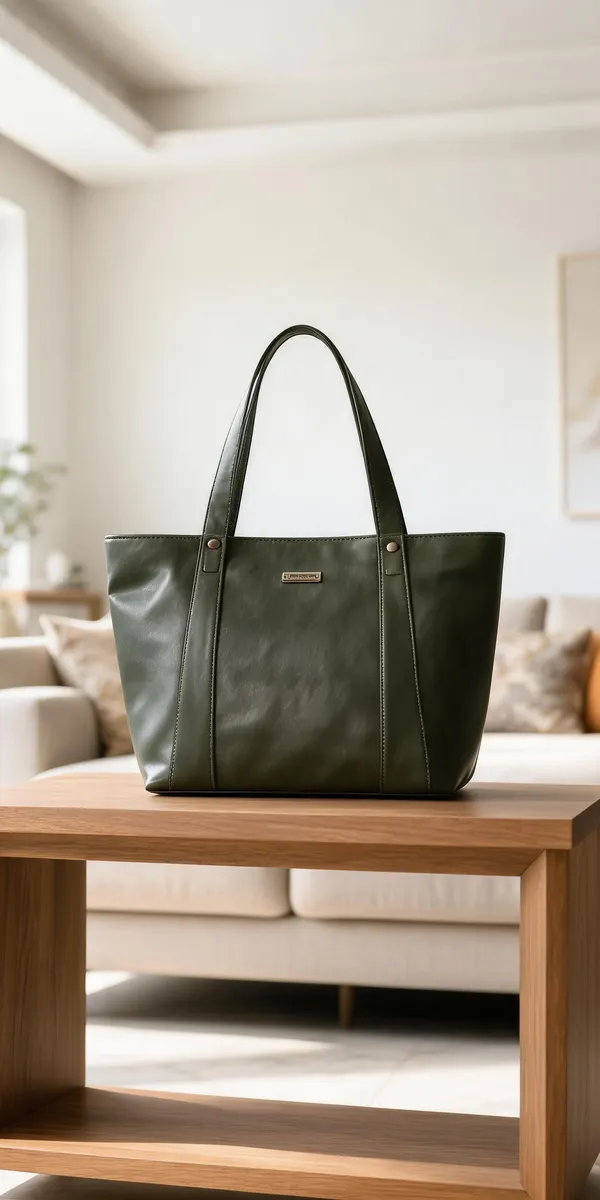 Olive_Green_Premium_Pu_Leather_Hand_Bag_For_Women