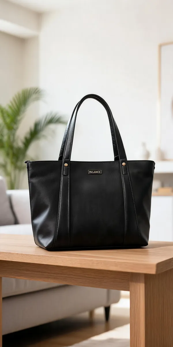 Black_Premium_Pu_Leather_Hand_Bag_For_Women