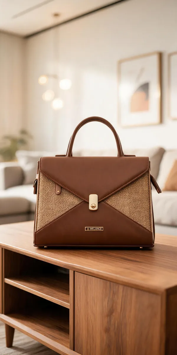 Tan_Premium_Pu_Leather_Hand_Bag_For_Women