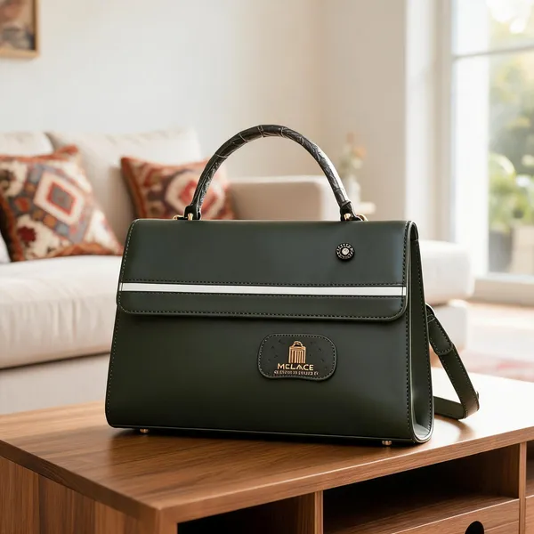 Green_Premium_Pu_Leather_Hand_Bag_For_Women
