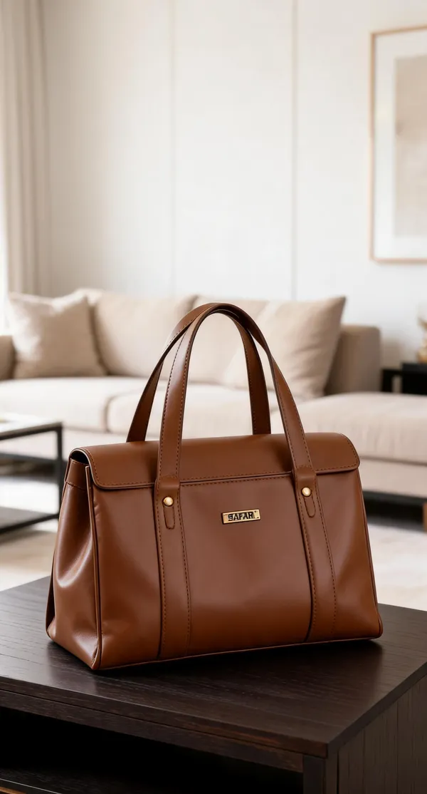 Tan_Premium_Pu_Leather_Hand_Bag_For_Women