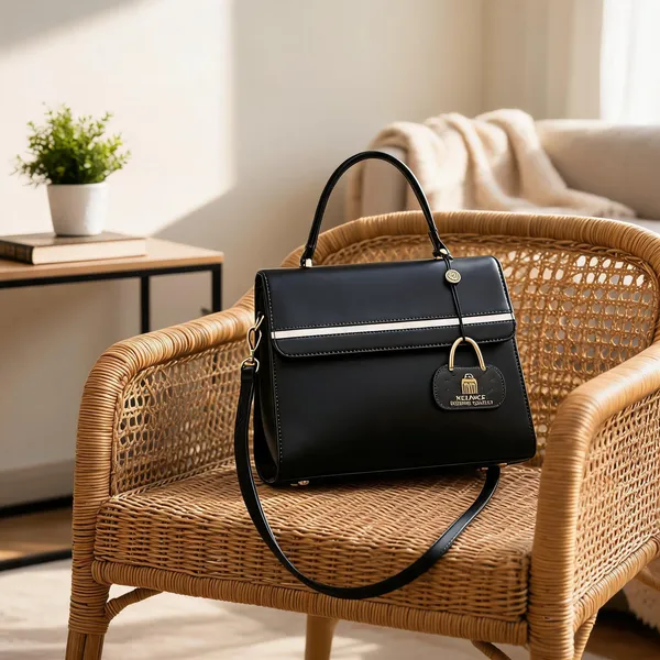 Black_Premium_Pu_Leather_Hand_Bag_For_Women