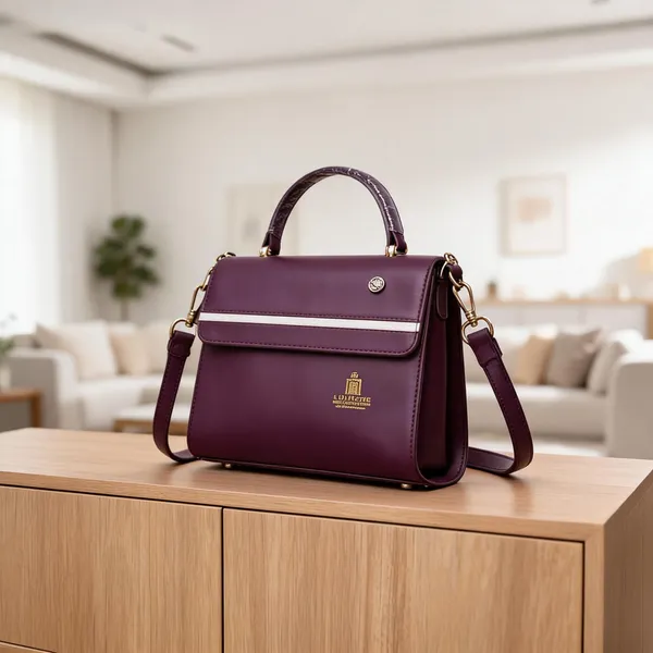 Purple_Premium_Pu_Leather_Hand_Bag_For_Women