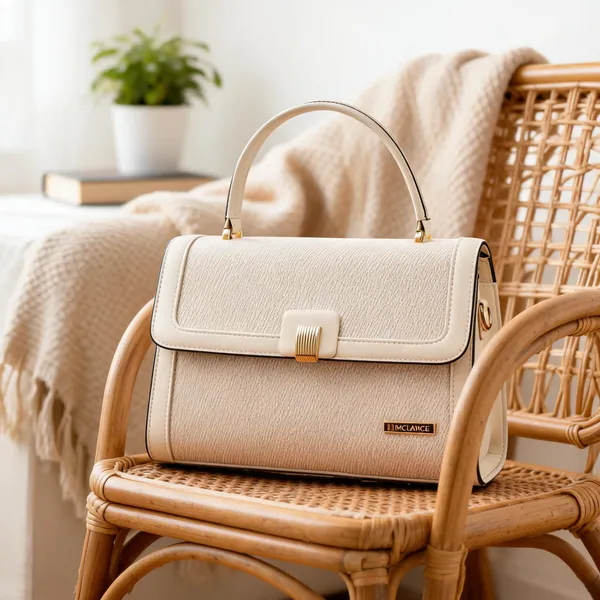 Beige_Premium_Pu_Leather_Hand_Bag_For_Women