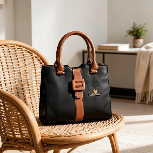 Black_Premium_Pu_Leather_Hand_Bag_For_Women