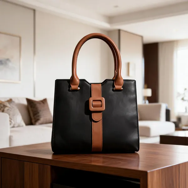 Black_Premium_Pu_Leather_Hand_Bag_For_Women