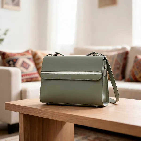 Sage_Green_Premium_Pu_Leather_Hand_Bag_For_Women