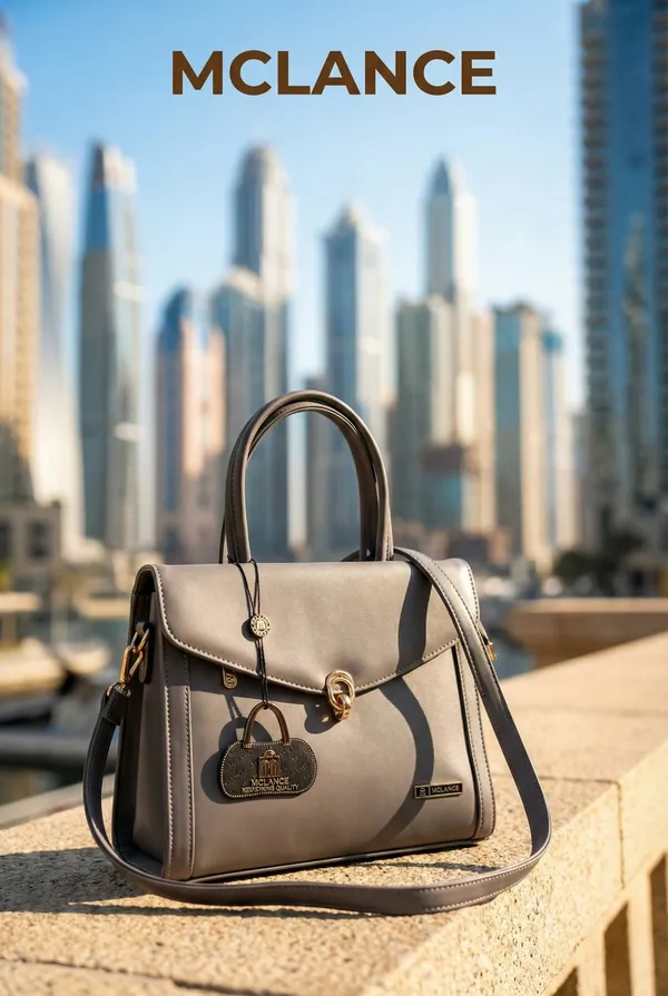 Beige_Premium_Pu_Leather_Hand_Bag_For_Women