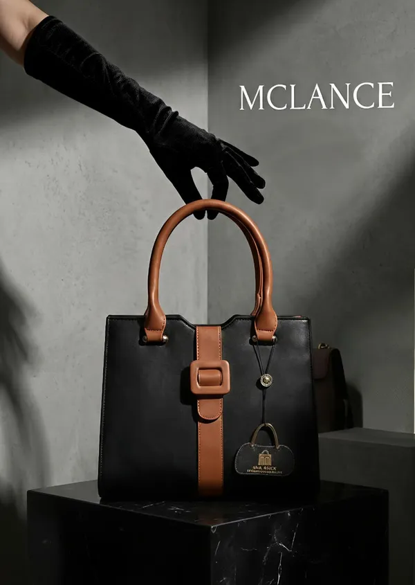 Black_Premium_Pu_Leather_Hand_Bag_For_Women