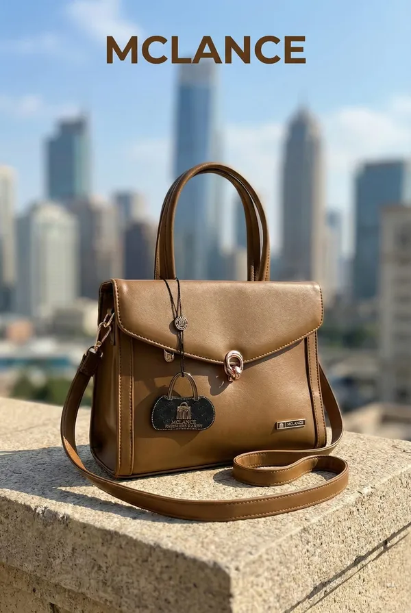 Brown_Premium_Pu_Leather_Hand_Bag_For_Women