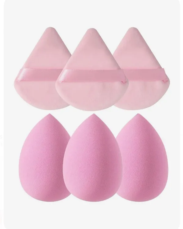 Pink_Beauty_Blender_And_Triangle_Powder_Puff_Makeup_Set_Pack_Of_6