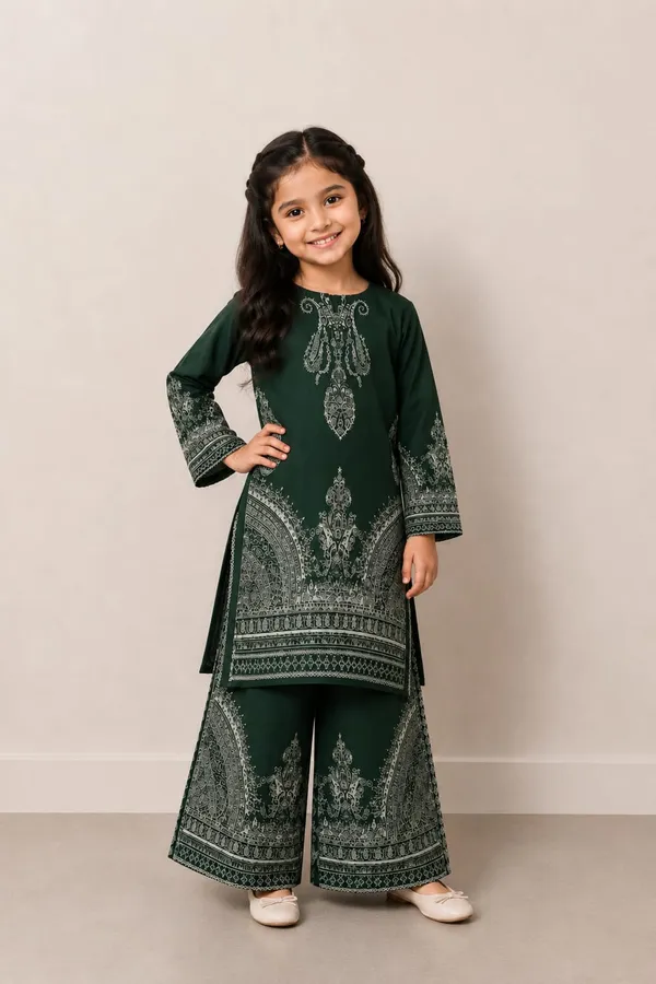 Green_Satin_printed_Kurta_Palazzo_Set_For_Girls
