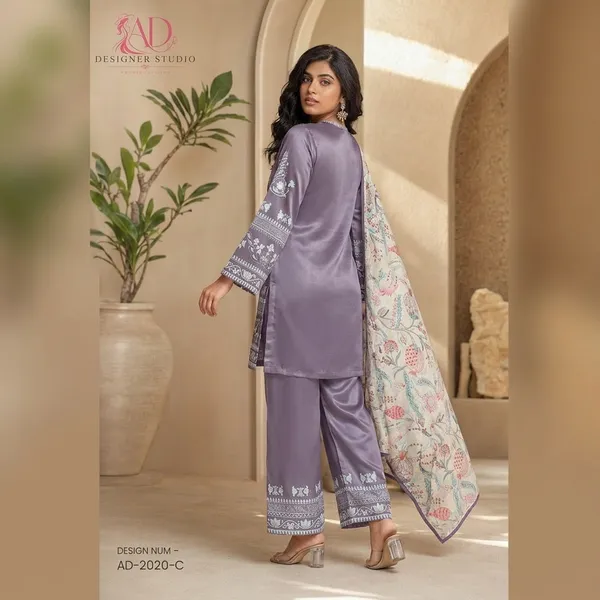 Purple_Satin_Premium_impoted__printed__Kurta_Set_With_Dupatta_For_Women