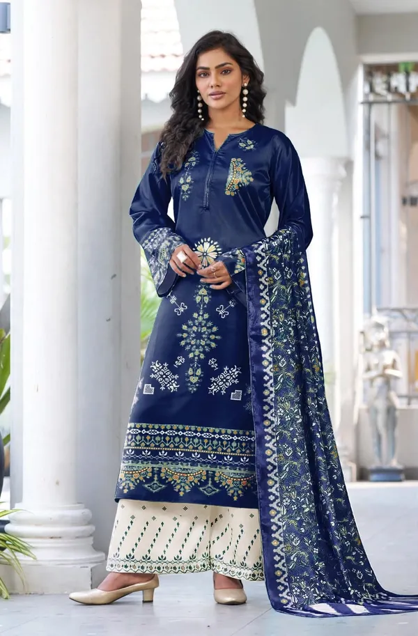 Fabric_Top_&_Bottom_in_Premium_Imported_Armani_Satin_With_Chinnon_Duppata