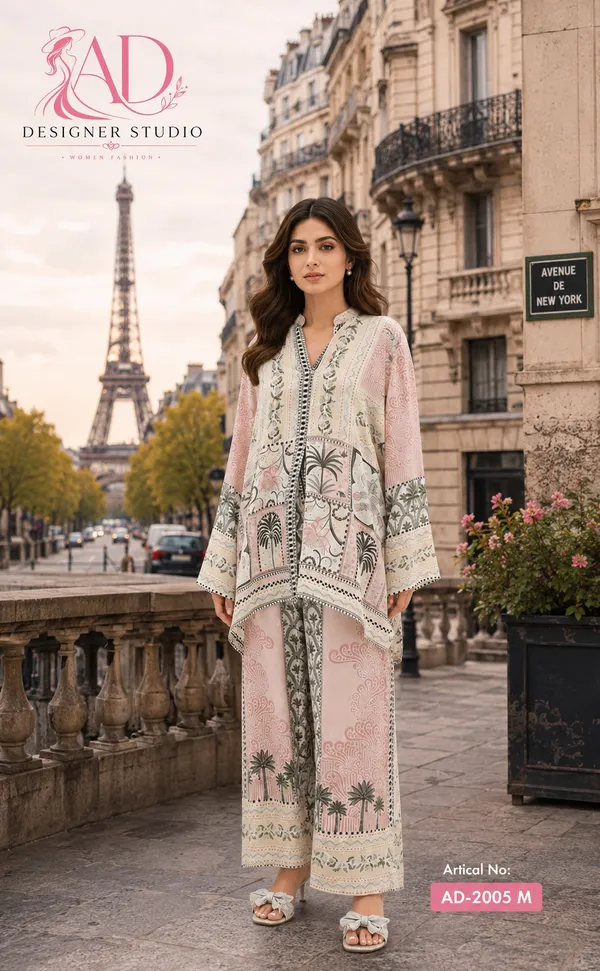 Light_Pink_impoted__Satin_printed__Straight_Kurta_Set_For_Women