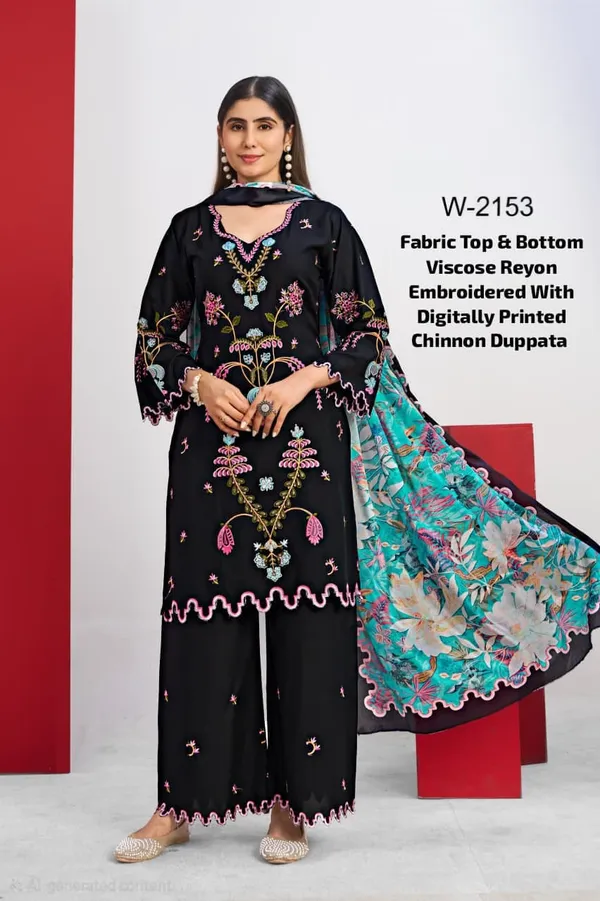 Heavy_Reyon_Embroided_Collection_/Fabric_Viscose_Reyon_Top_&_Bottom
Duppata_Chinnon_Digital_print