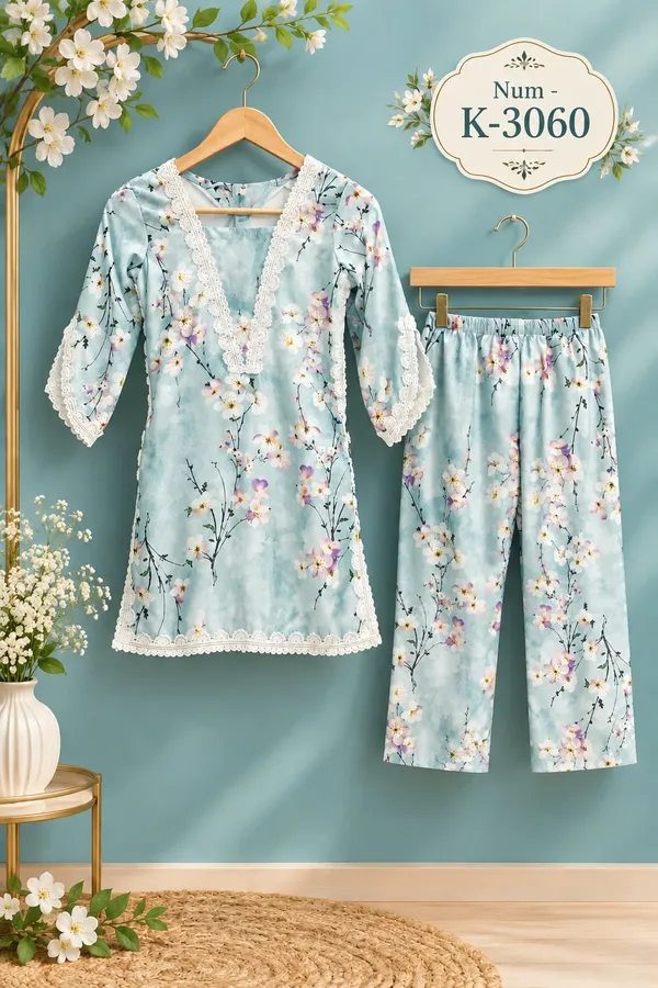 imported_Fabric_Premium_Mal_Satin_top_Bottom_With_Miyani_kurti_for_girls_And_lace_work