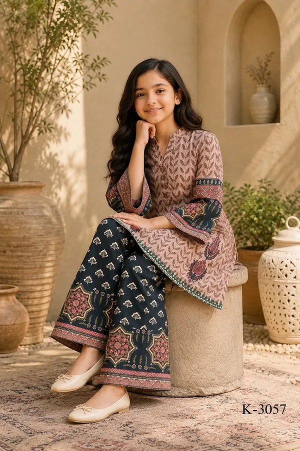 imported_Fabric_Premium_Mal_Satin_top_and_Bottom_With_Miyani_kurti_for_girls
