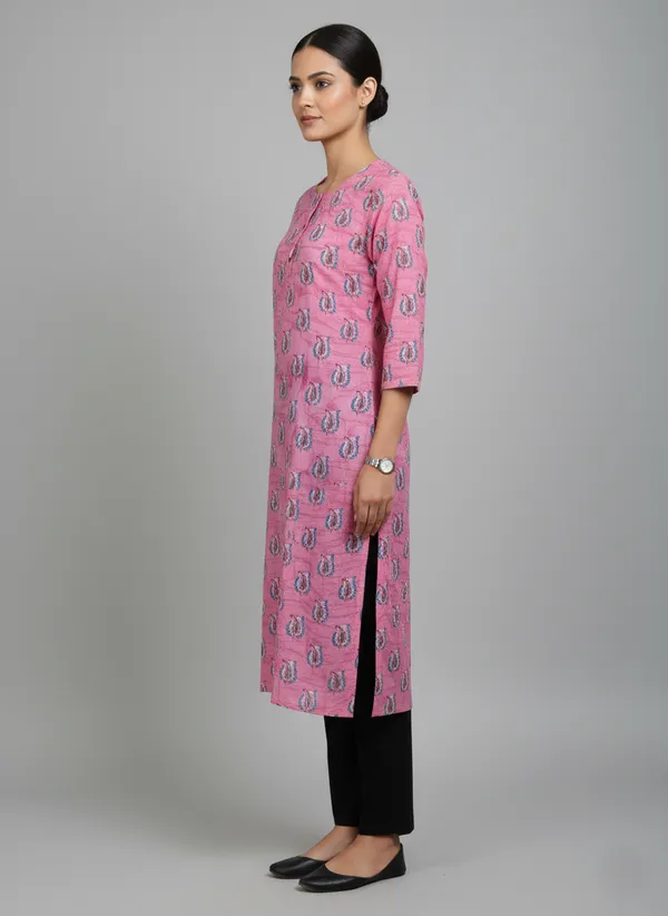 Lilac_Cotton_Straight_Printed_Kurta_For_Women