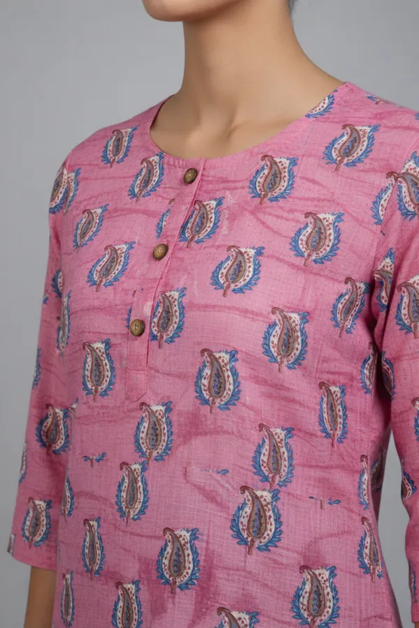Lilac_Cotton_Straight_Printed_Kurta_For_Women