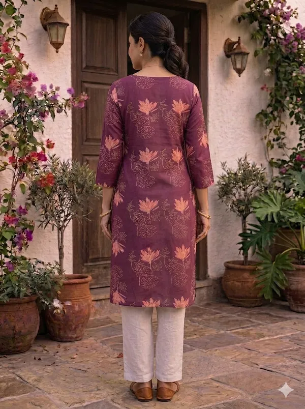 Purple_Cotton_Straight_Printed_Kurta_For_Women
