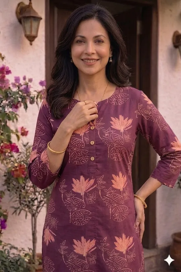 Purple_Cotton_Straight_Printed_Kurta_For_Women