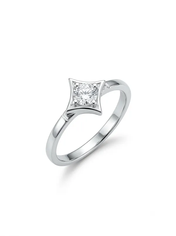 0.30_Ct_Lab-Grown_Diamond_925_Silver_Cluster_Ring