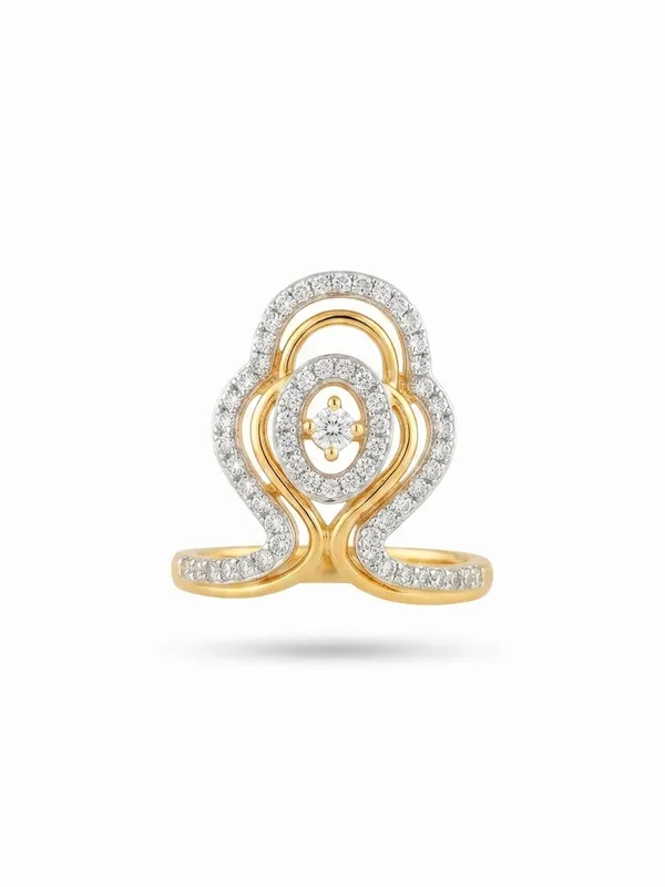14K_Gold_Diamond_Cluster_Ring_with_72_Natural_Round_Brilliant_Diamonds_|_0.40_Ct_I-J_SI