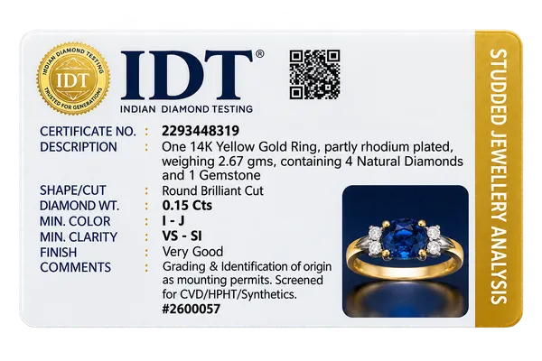 14K_Yellow_Gold_Blue_Gemstone_Diamond_Ring_–_0.15_Ct_Natural_Diamonds