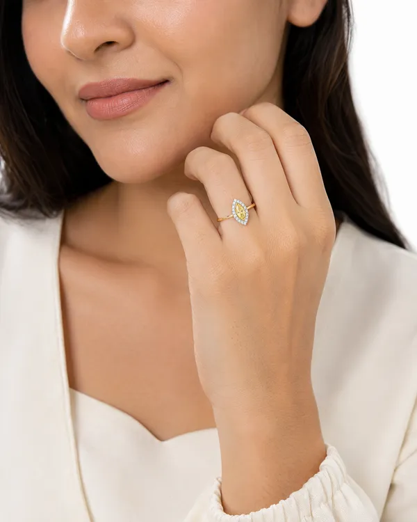 14K_Yellow_Gold_Marquise_Yellow_Gemstone_Halo_Diamond_Ring_–_0.13_Ct_Natural_Diamonds