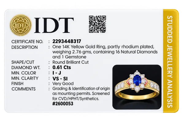 14K_Yellow_Gold_Natural_Diamond_&_Blue_Gemstone_Floral_Ring_–_0.61_Ct_Diamond