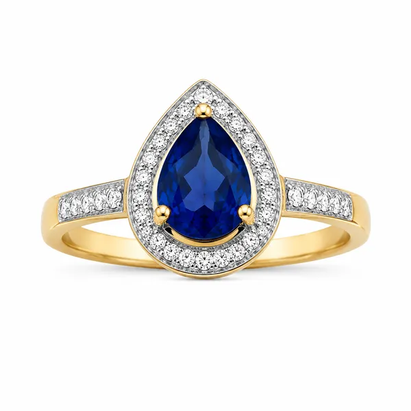 14K_Yellow_Gold_Pear_Blue_Gemstone_Halo_Diamond_Ring_–_0.20_Ct_Natural_Diamonds