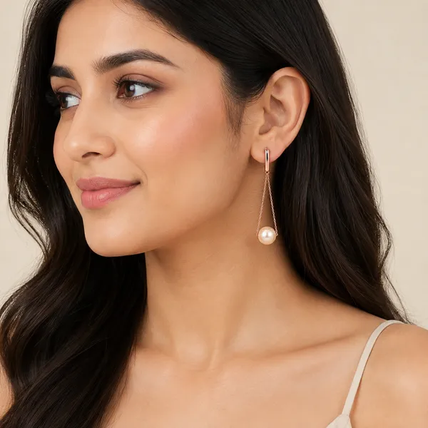 18K_Gold_Pearl_Drop_Earrings_for_Women_|_18_Karat_Gold_Chain_Earrings_|_8mm_Pearl_Dangle_Earrings_|_Lightweight_Designer_Earrings