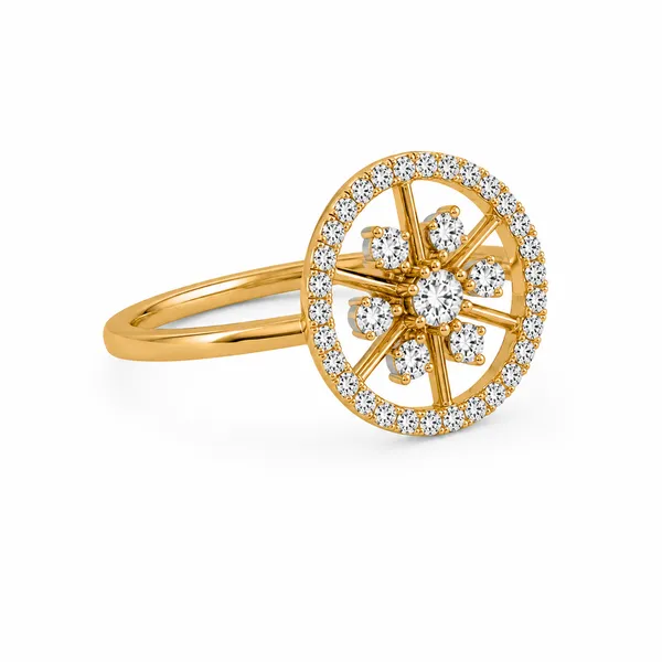 18K_Yellow_Gold_Natural_Diamond_Floral_Cluster_Ring_–_0.41_Ct