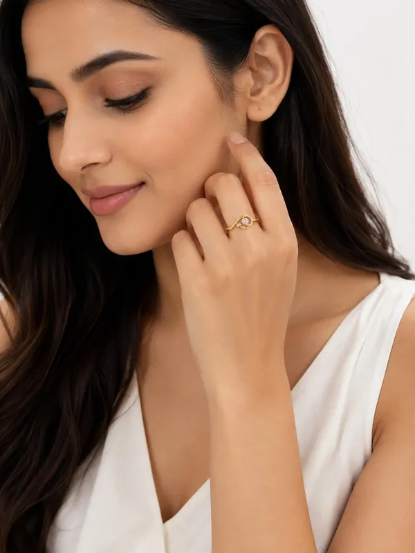 18K_Yellow_Gold_Natural_Diamond_Floral_Loop_Ring