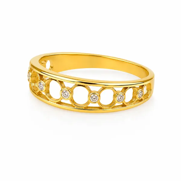 18K_Yellow_Gold_Natural_Diamond_Ring_–_5_Stone_Floral_Band