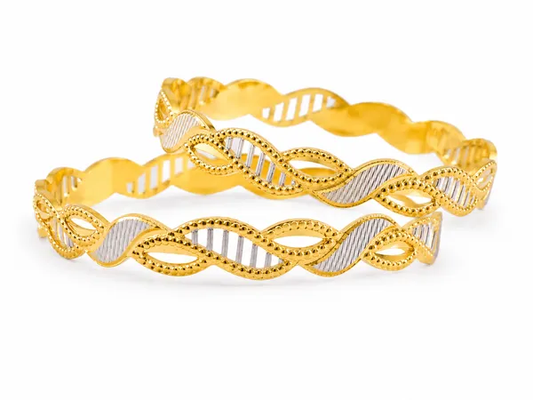 1_Gram_Gold_Plated_Eternal_Wave_Bangles