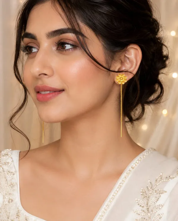 1_Gram_Gold_Plated_Floral_Sui_Dhaga_Earrings_for_Women_|_Designer_Long_Chain_Threader_Earrings