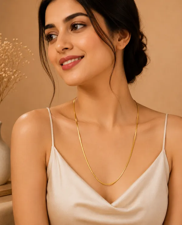 1_Gram_Gold_Plated_Snake_Chain_Necklace_for_Women_|_Anti_Tarnish_Finish_|_Premium_Daily_Wear_Designer_Chain