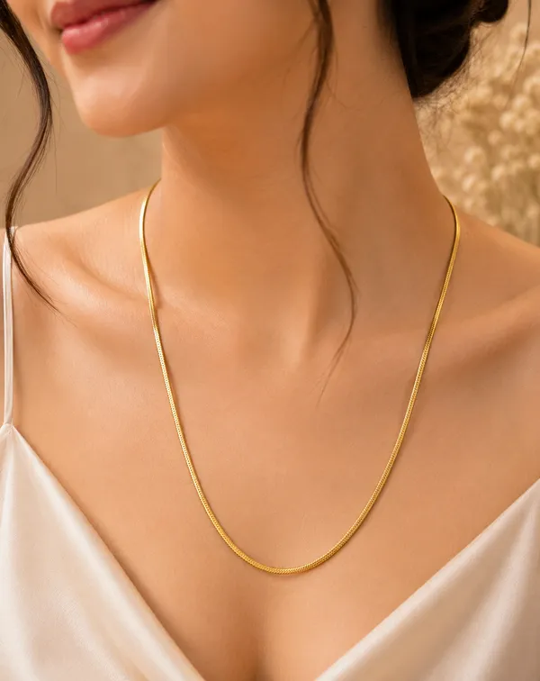 1_Gram_Gold_Plated_Snake_Chain_Necklace_for_Women_|_Anti_Tarnish_Finish_|_Premium_Daily_Wear_Designer_Chain