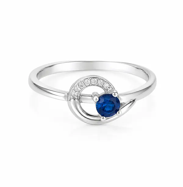 925_Certified_Sterling_Silver_Blue_Stone_Ring_for_Women_|_Elegant_Round_Blue_Solitaire_Style_Ring_|_Premium_Silver_Jewellery