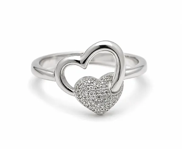 925_Certified_Sterling_Silver_Heart_Ring_for_Women_|_Elegant_Heart_Shape_Crystal_Ring_|_Premium_92.5_Silver_Jewellery