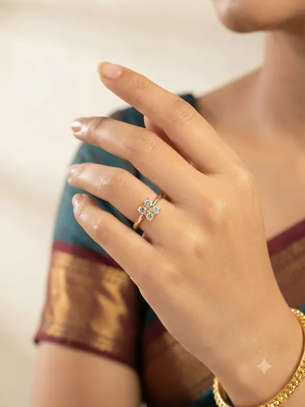 925_Silver_Lab-Grown_Diamond_Floral_Ring